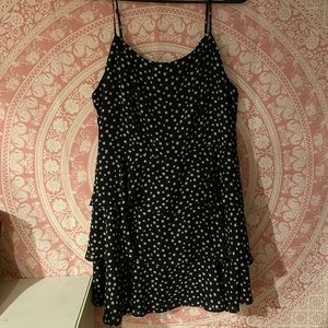 Forever 21 Black Dress with Daisies